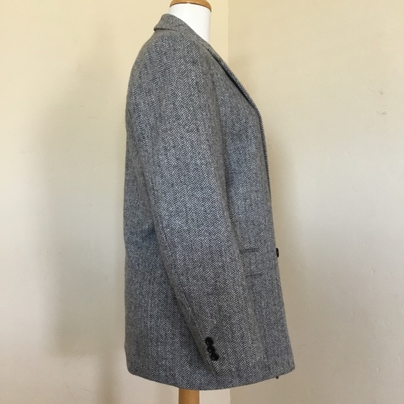 Blazer Women’s Herringbone Black Size See Measurements - Picture 2 of 8